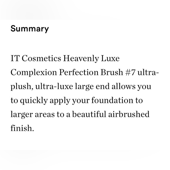 IT Cosmetics Heavenly Luxe Complexion Brush #7 NEW IN PKG - Picture 4 of 5